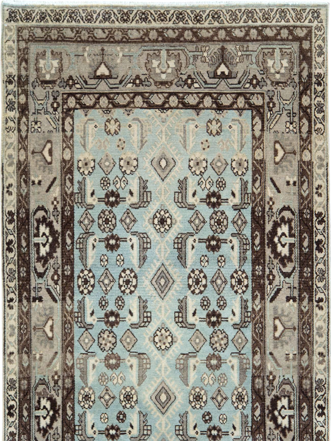 Vintage Persian Malayer Long Runner (Pair: 2 of 2), No.28764 - Staging