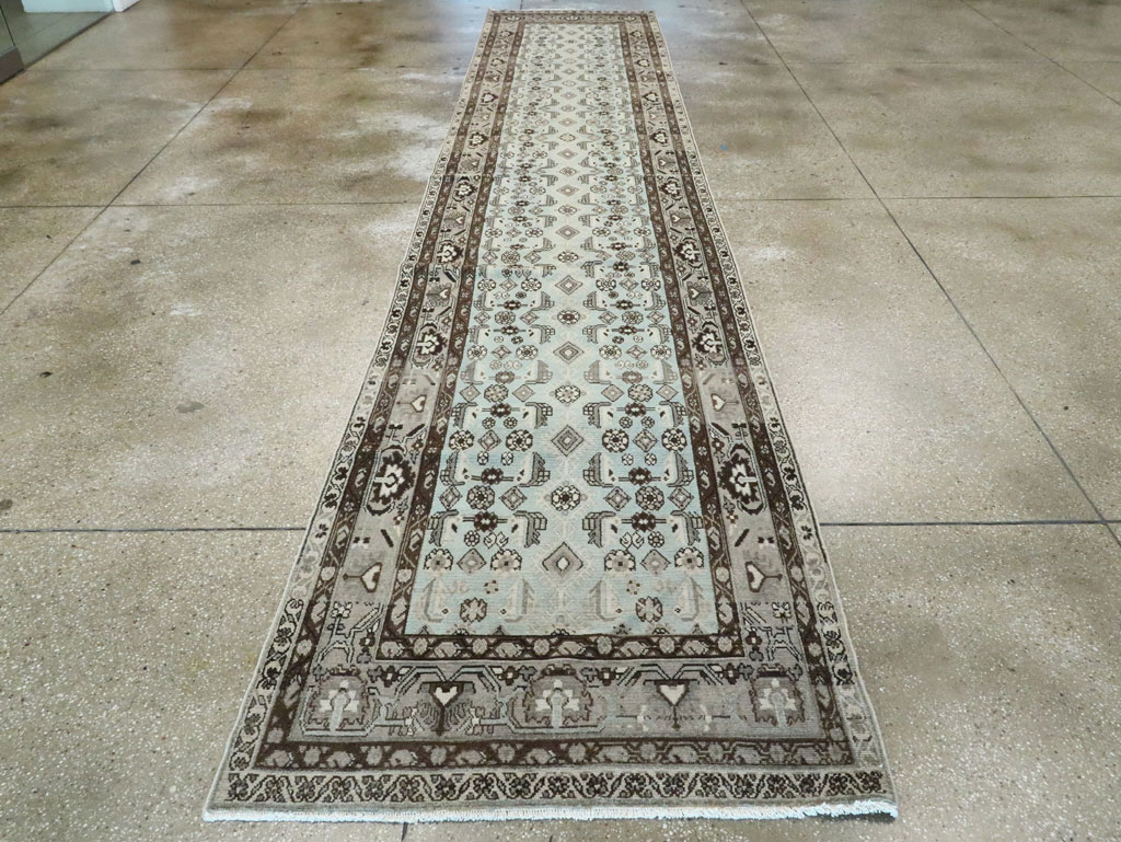 Vintage Persian Malayer Long Runner (Pair: 2 of 2), No.28764 - Staging