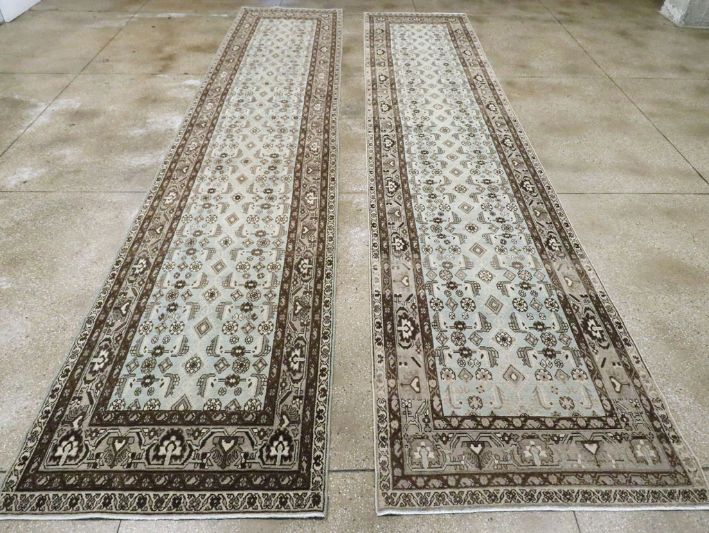 Vintage Persian Malayer Long Runner (Pair: 2 of 2), No.28764 - Staging