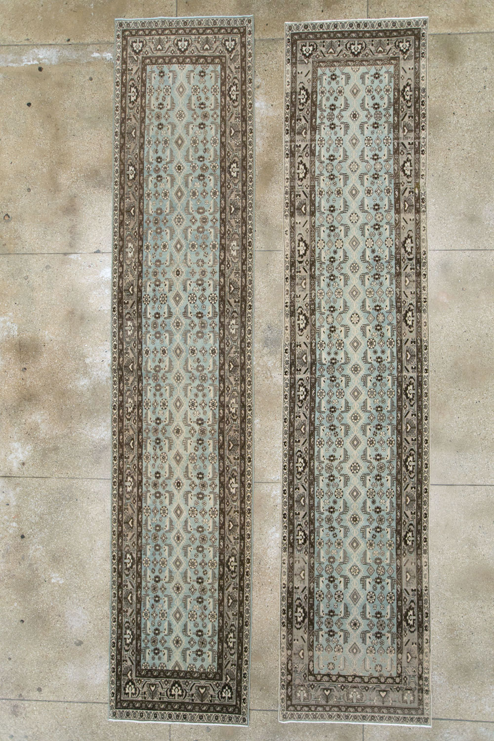 Vintage Persian Malayer Long Runner (Pair: 2 of 2), No.28764 - Staging