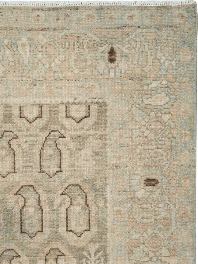 Vintage Persian Malayer Throw Rug, No.28765 - Staging