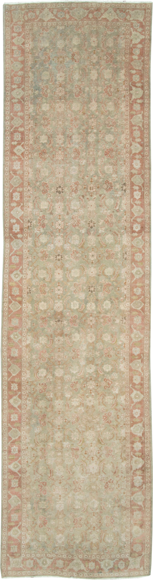 Vintage Persian Tabriz Runner (Pair: 2 of 2), No.28766 - Staging