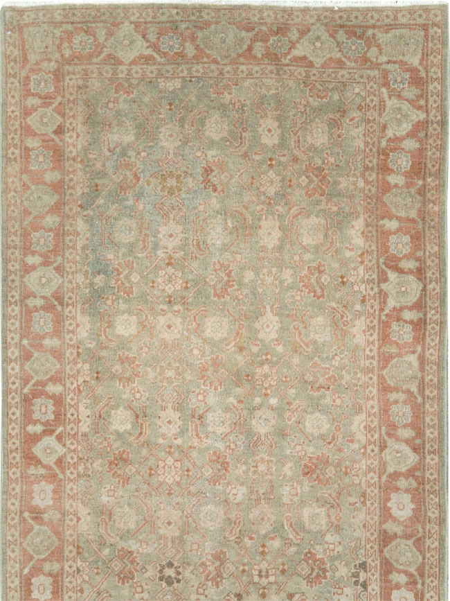 Vintage Persian Tabriz Runner (Pair: 2 of 2), No.28766 - Staging