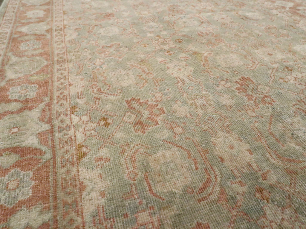 Vintage Persian Tabriz Runner (Pair: 2 of 2), No.28766 - Staging
