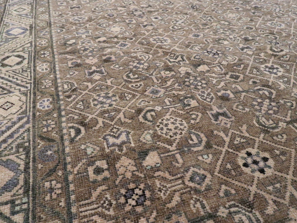 Vintage Persian Malayer Wide Gallery Runner, No.28767 - Staging