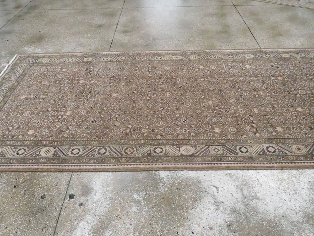 Vintage Persian Malayer Wide Gallery Runner, No.28767 - Staging