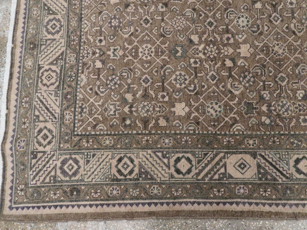 Vintage Persian Malayer Wide Gallery Runner, No.28767 - Staging