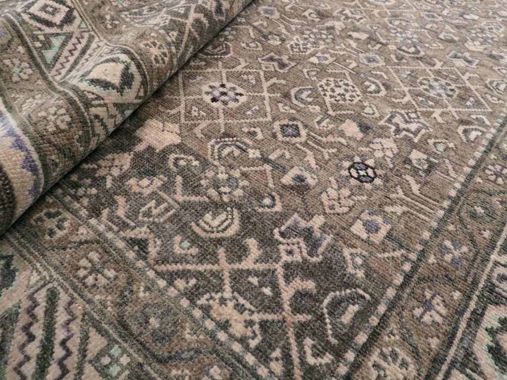 Vintage Persian Malayer Wide Gallery Runner, No.28767 - Staging