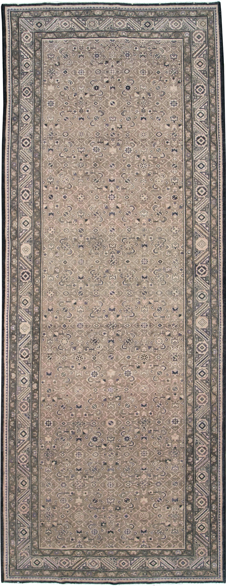 Vintage Persian Malayer Wide Gallery Runner, No.28770 - Staging