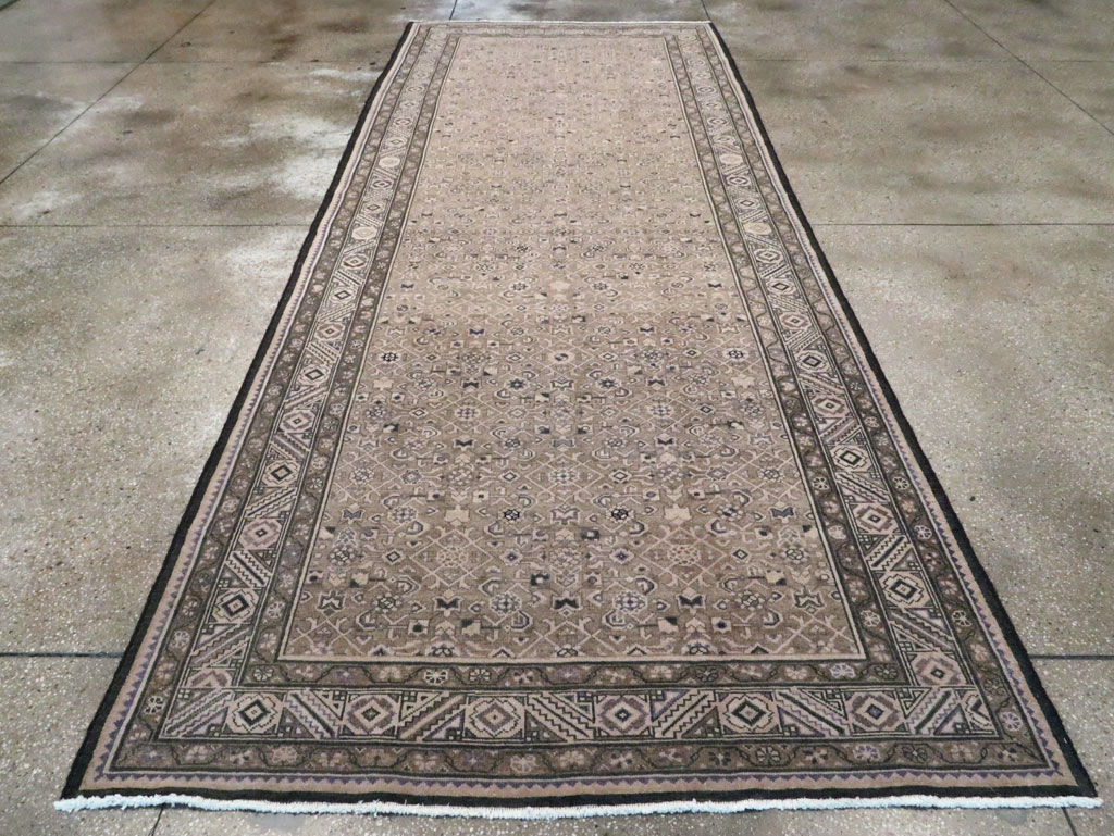 Vintage Persian Malayer Wide Gallery Runner, No.28770 - Staging