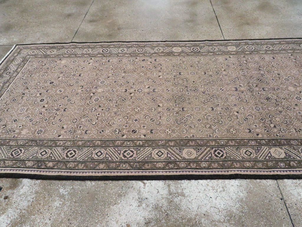 Vintage Persian Malayer Wide Gallery Runner, No.28770 - Staging