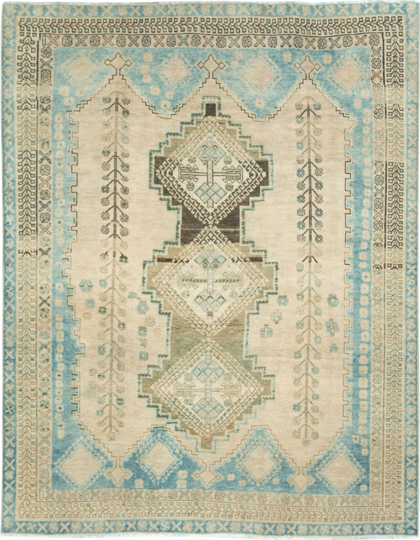 Vintage Persian Afshar Rug, No.28771 - Staging
