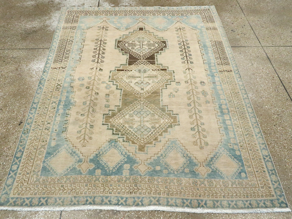 Vintage Persian Afshar Rug, No.28771 - Staging