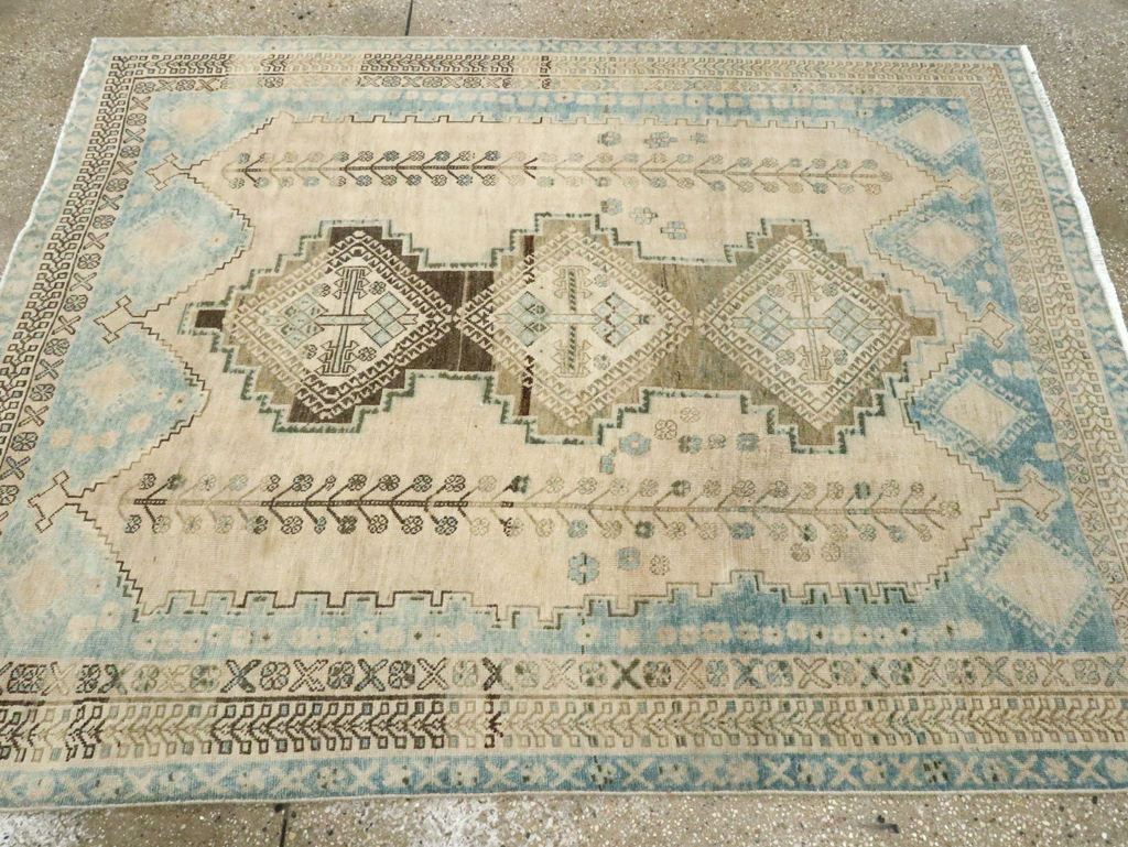Vintage Persian Afshar Rug, No.28771 - Staging