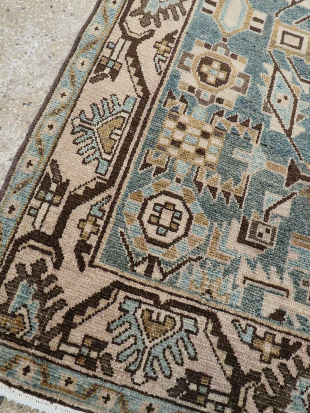 Vintage Persian Malayer Rug, No.28773 - Staging