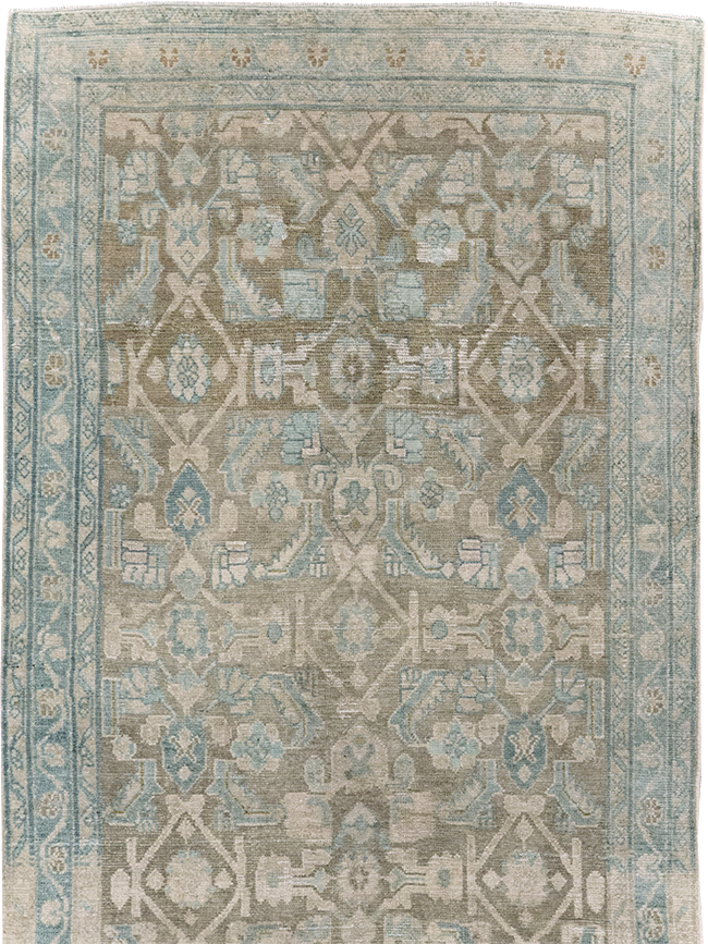 Vintage Persian Malayer Wide Gallery Runner, No.28776 - Staging