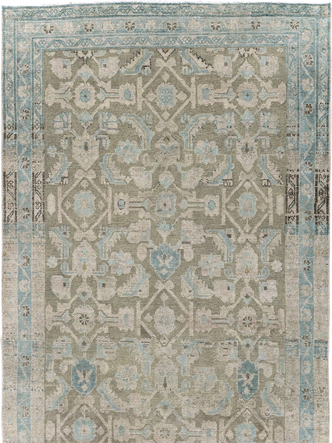 Vintage Persian Malayer Wide Gallery Runner, No.28776 - Staging