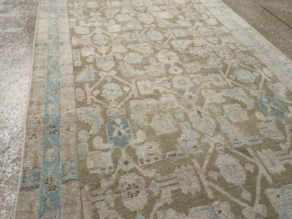 Vintage Persian Malayer Wide Gallery Runner, No.28776 - Staging