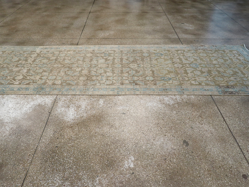 Vintage Persian Malayer Wide Gallery Runner, No.28776 - Staging