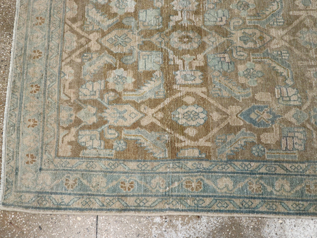 Vintage Persian Malayer Wide Gallery Runner, No.28776 - Staging