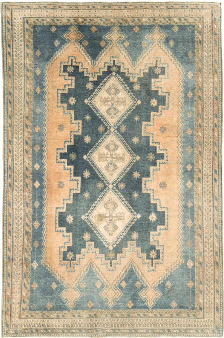 Vintage Persian Afshar Rug, No.28779 - Staging