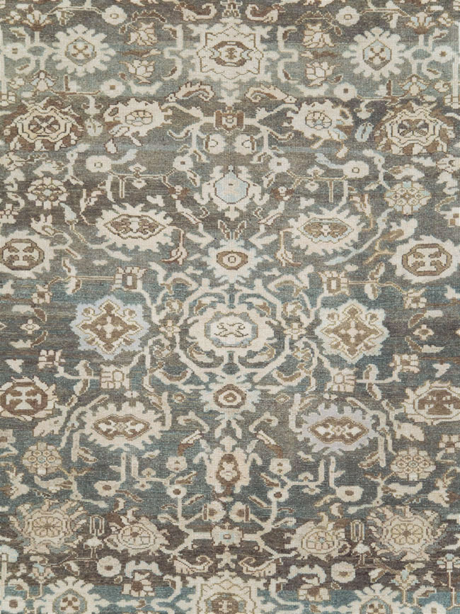 Vintage Persian Malayer Room Size Carpet, No.28781 - Staging