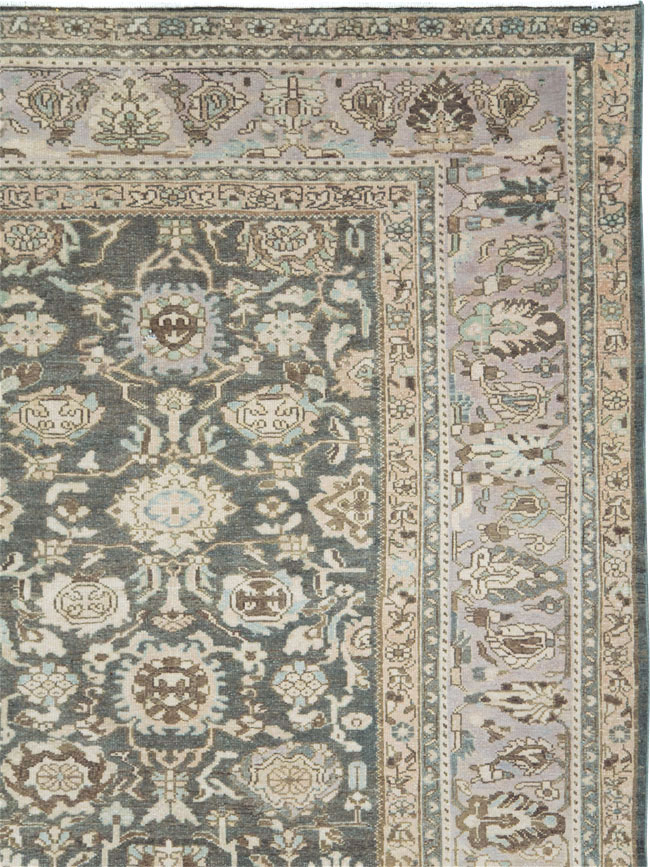 Vintage Persian Malayer Room Size Carpet, No.28781 - Staging