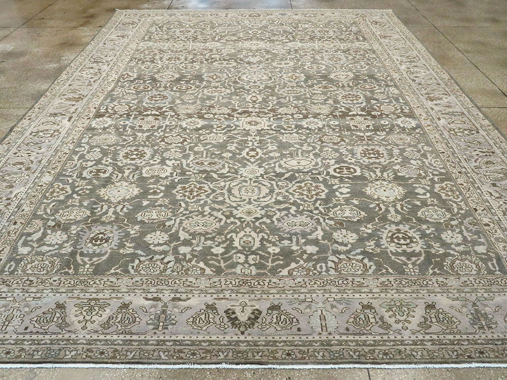 Vintage Persian Malayer Room Size Carpet, No.28781 - Staging