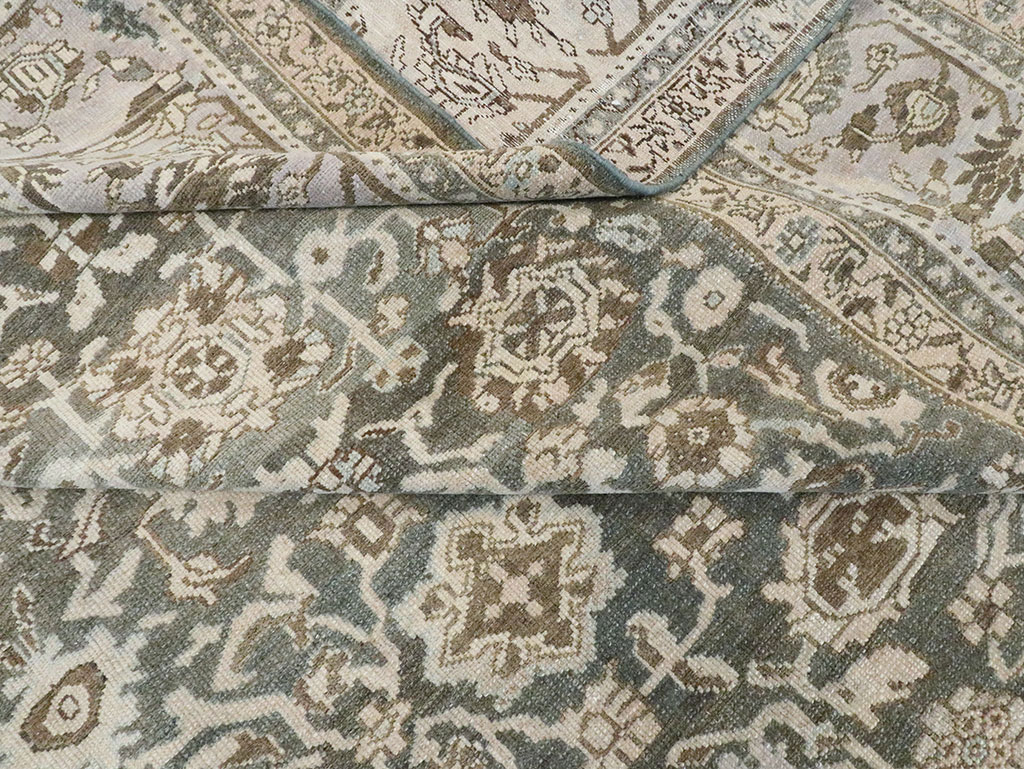 Vintage Persian Malayer Room Size Carpet, No.28781 - Staging