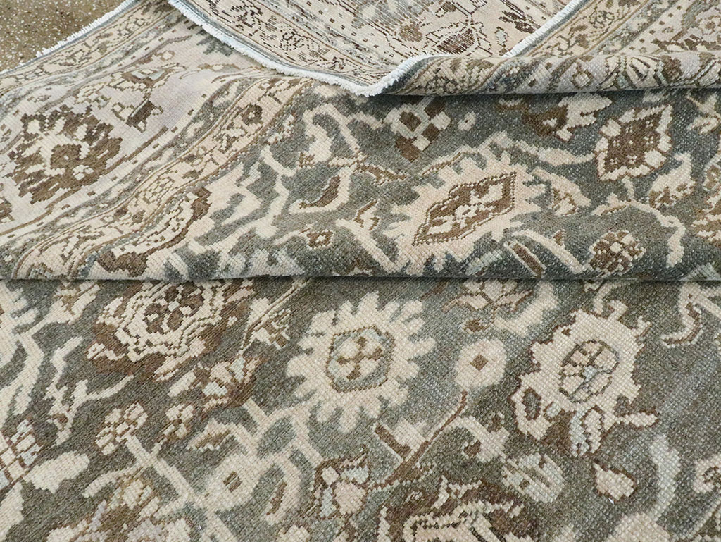 Vintage Persian Malayer Room Size Carpet, No.28781 - Staging