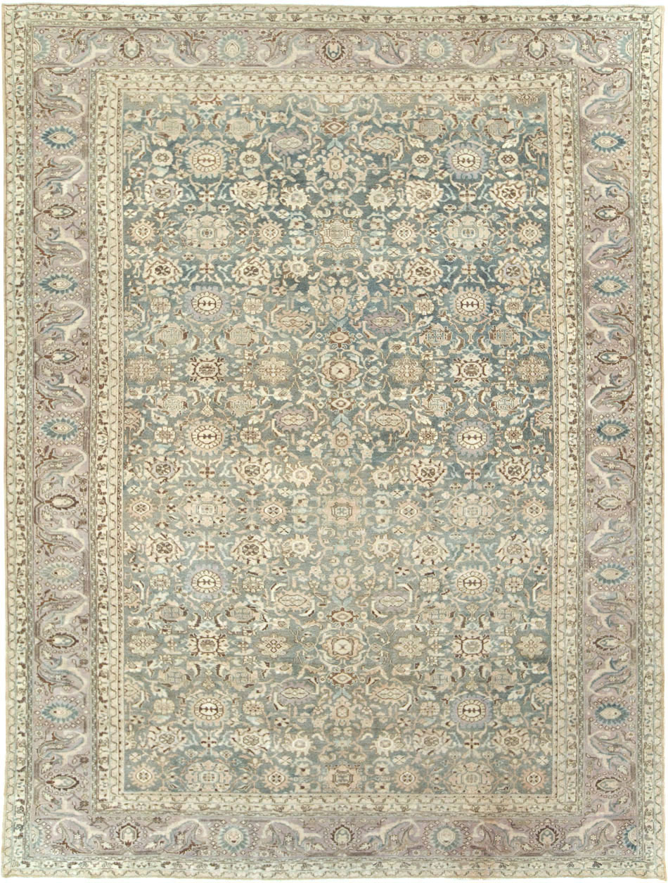 Vintage Persian Malayer Room Size Carpet, No.28782 - Staging