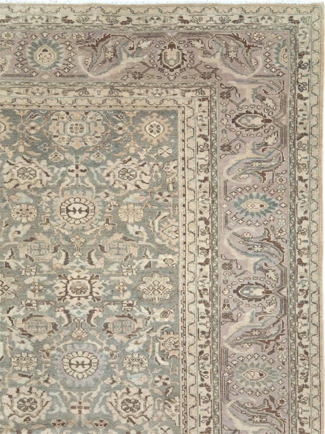 Vintage Persian Malayer Room Size Carpet, No.28782 - Staging