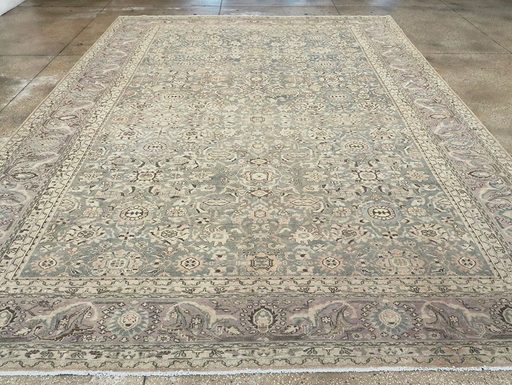Vintage Persian Malayer Room Size Carpet, No.28782 - Staging