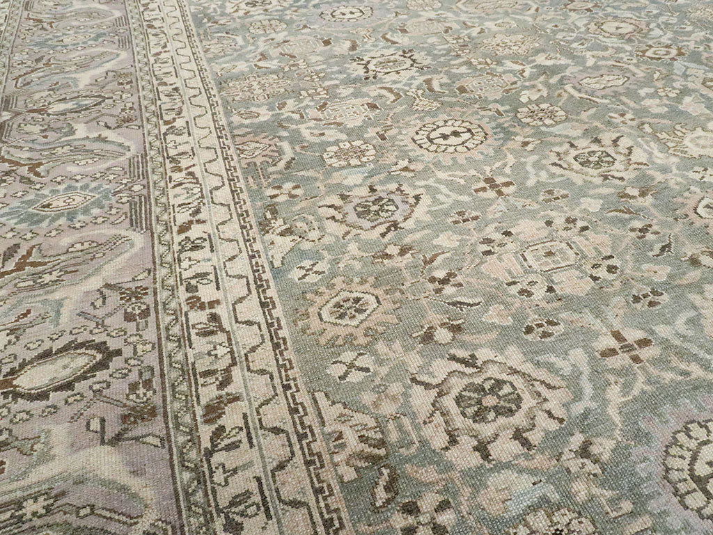 Vintage Persian Malayer Room Size Carpet, No.28782 - Staging