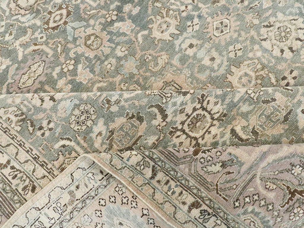 Vintage Persian Malayer Room Size Carpet, No.28782 - Staging