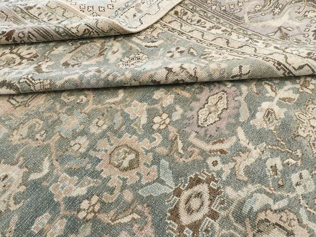 Vintage Persian Malayer Room Size Carpet, No.28782 - Staging