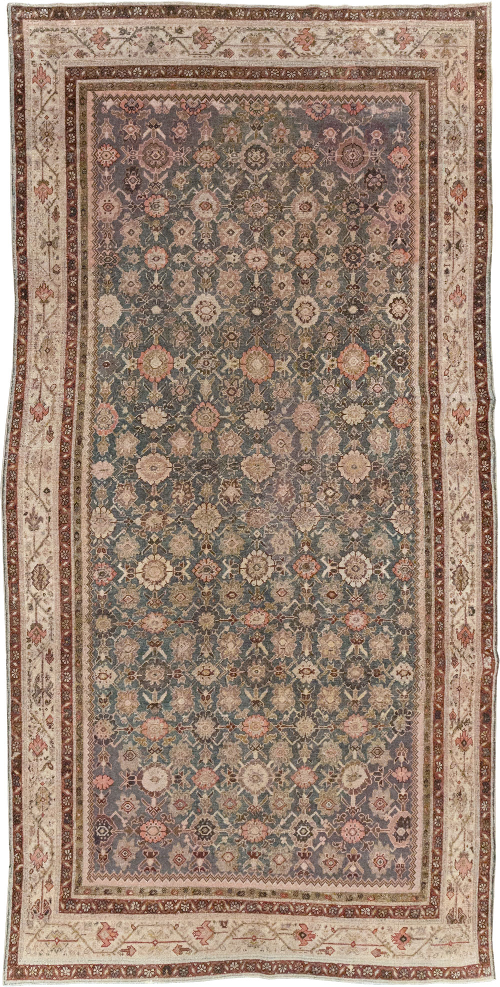 Antique Persian Malayer Gallery Accent Rug, No.28785 - Staging
