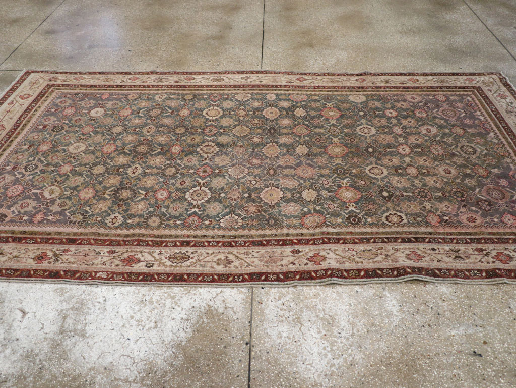Antique Persian Malayer Gallery Accent Rug, No.28785 - Staging