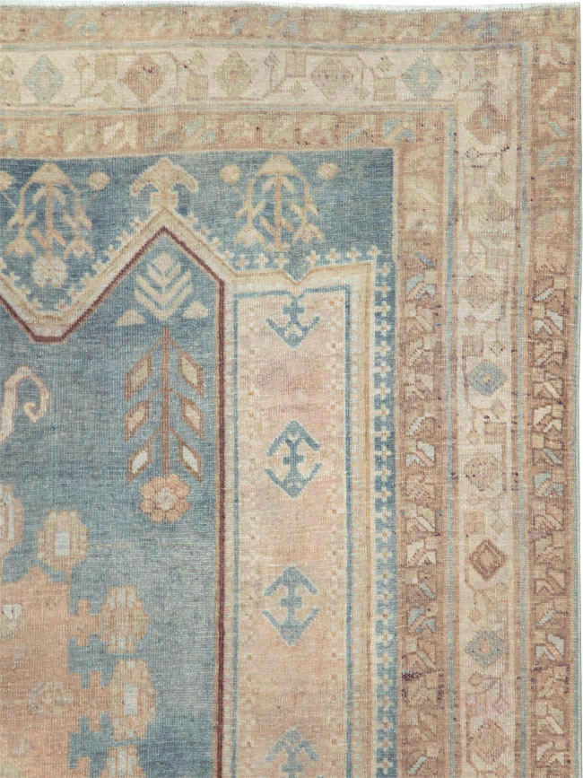 Vintage Persian Afshar Accent Rug, No.28790 - Staging