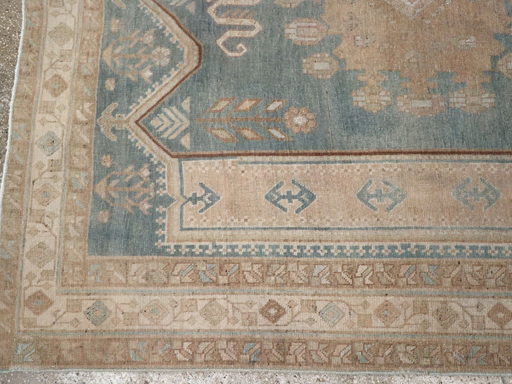 Vintage Persian Afshar Accent Rug, No.28790 - Staging