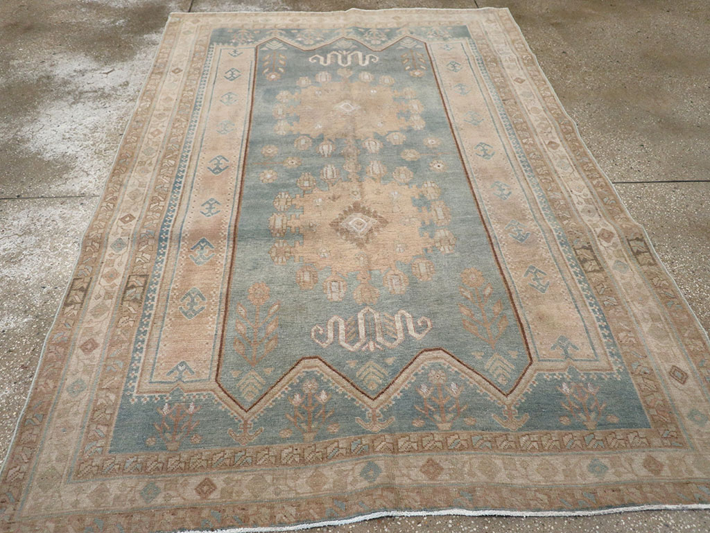 Vintage Persian Afshar Accent Rug, No.28790 - Staging