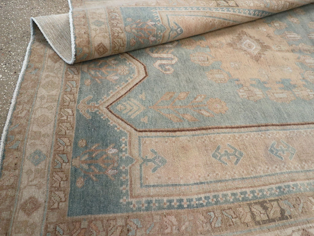 Vintage Persian Afshar Accent Rug, No.28790 - Staging