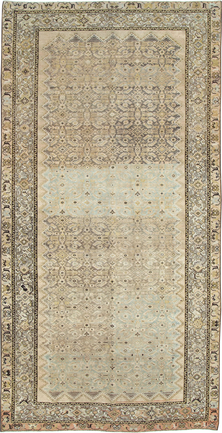 Antique Persian Malayer Gallery Carpet, No.28795 - Staging