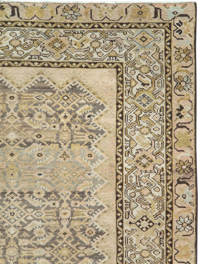 Antique Persian Malayer Gallery Carpet, No.28795 - Staging