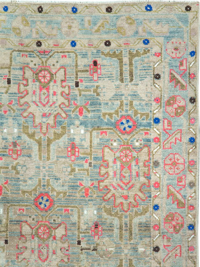 Vintage Persian Malayer Throw Rug, No.28796 - Staging