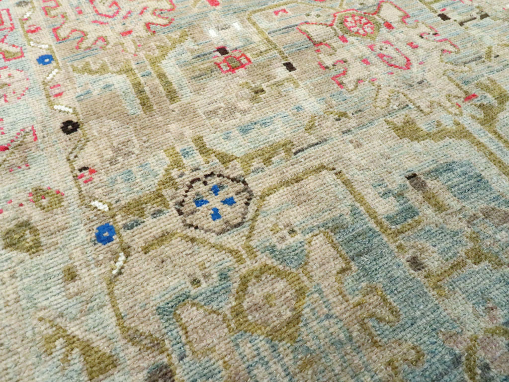 Vintage Persian Malayer Throw Rug, No.28796 - Staging