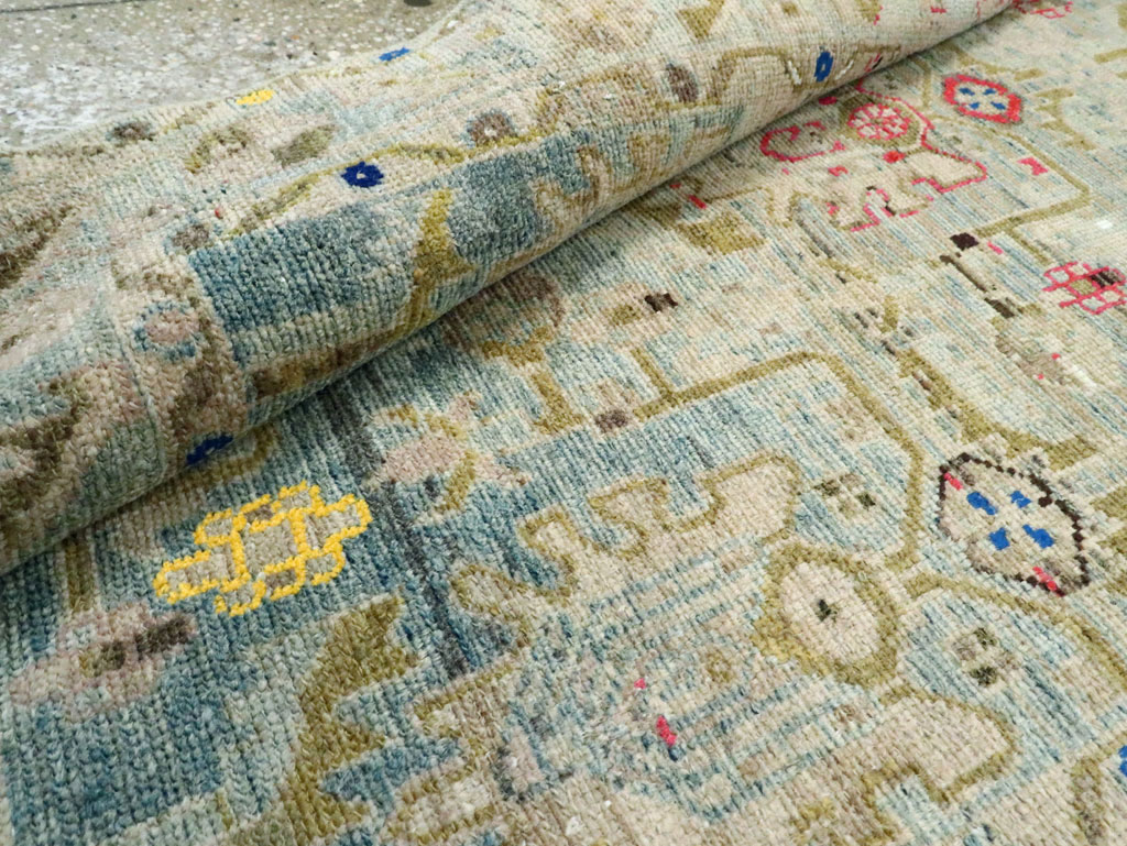 Vintage Persian Malayer Throw Rug, No.28796 - Staging