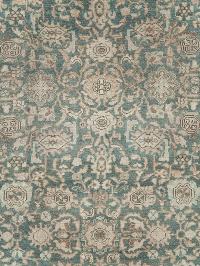 Vintage Persian Malayer Small Room Size Carpet, No.28798 - Staging