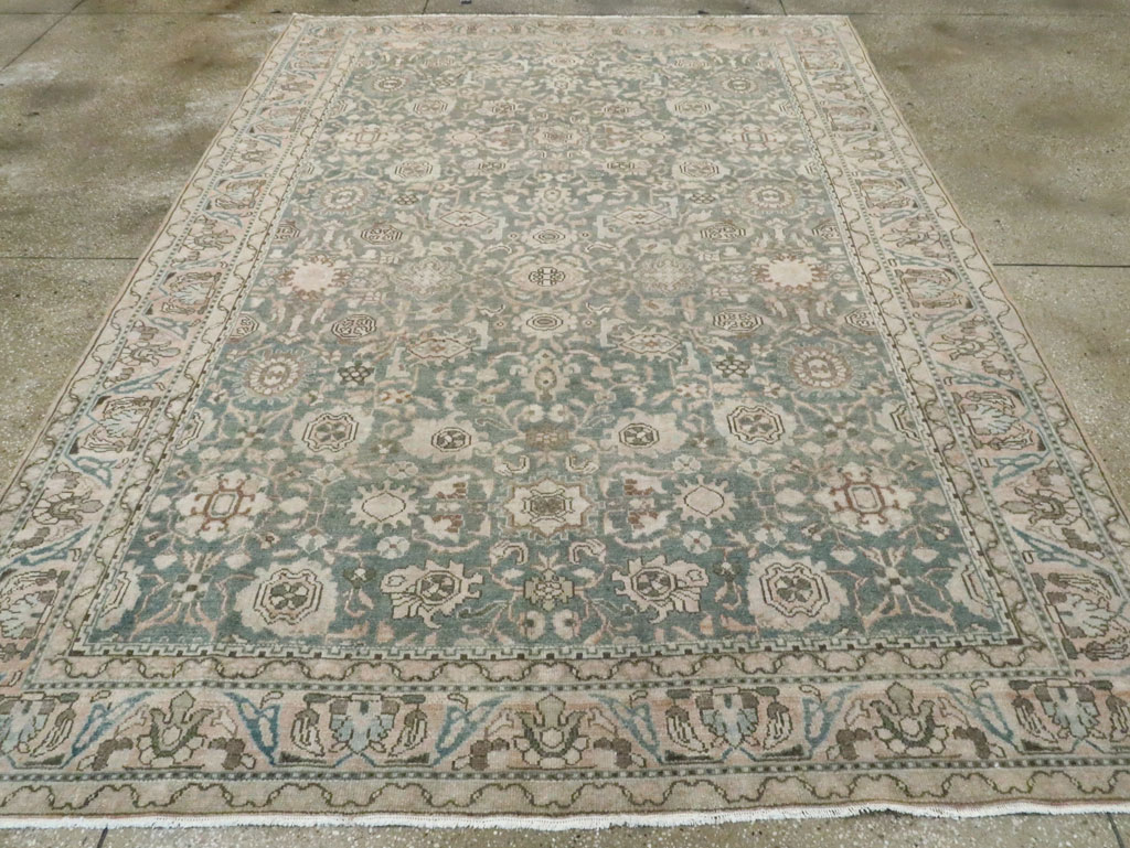 Vintage Persian Malayer Small Room Size Carpet, No.28798 - Staging
