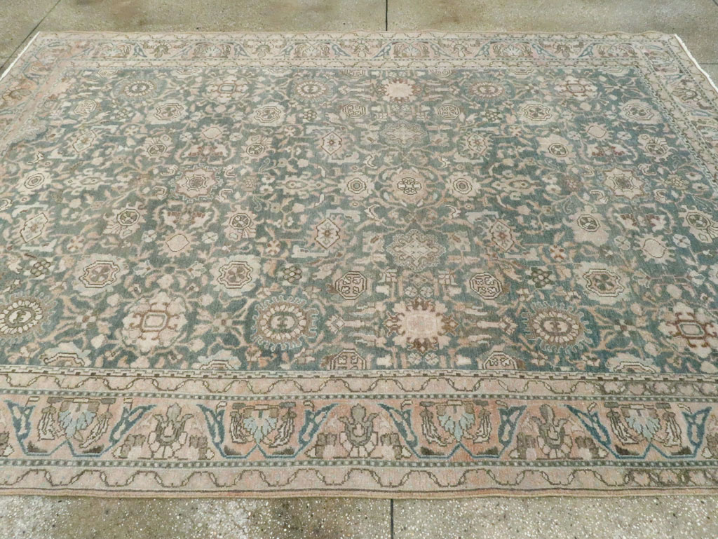 Vintage Persian Malayer Small Room Size Carpet, No.28798 - Staging